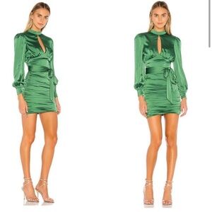 MAJORELLE Bristol Mini Dress in
Jewel Green Size XS